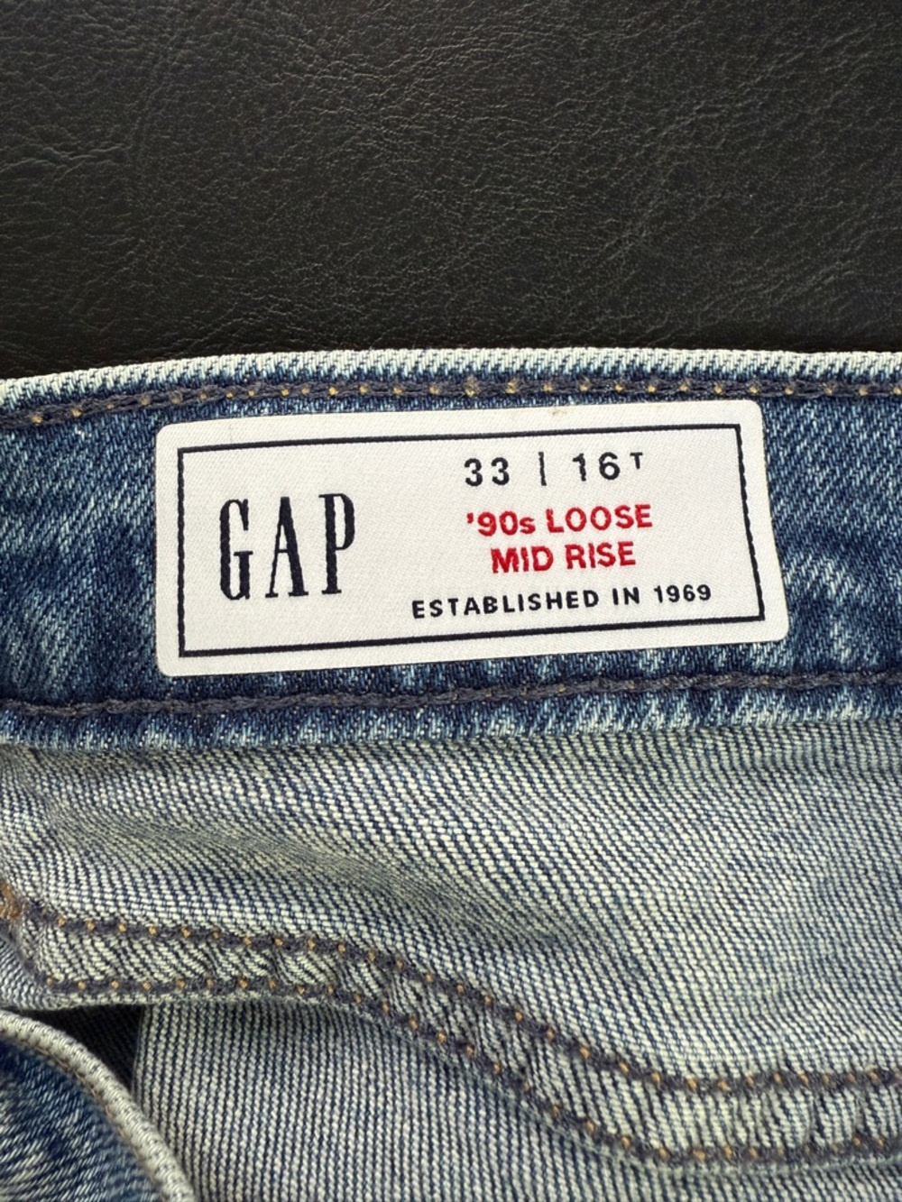 33T 16T GAP Mid Rise 90’s Loose Jeans Women’s 33 16 Tall 570868 NWT - Picture 10 of 15